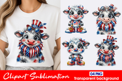 Patriotic Calf Clipart PNG Product Image 1