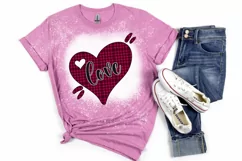 Baffalo Plaid Love PNG For Valentines Day Sublimation Product Image 8
