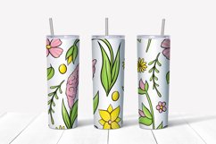 Summer sublimation design. Skinny tumbler wrap Product Image 5