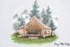 Watercolor Boho Caravan Clipart Bundle PNG Product Image 8