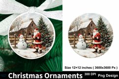 Christmas Ornaments PNG Round Sign PNG, Christmas Round Sign Product Image 1
