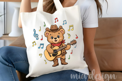 Teddy Bear PNG, Country Music Cowboy Bear Sublimation Product Image 4