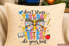 Its Test Day Dont Stress Do Your Best Coquette Sublimation Product Image 1
