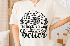 The Book Is Always Better Svg, Book Lover Svg, Book Club Svg Product Image 6