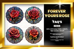 Forever Yours Rose Wind Spinner Sublimation - 04 Variations Product Image 1