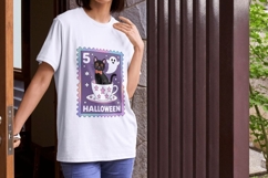 Spooky Post Vintage Halloween Stamp PNG Pack Product Image 5