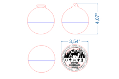 Horseback Riding Medal SVG laser cut files for Glowforge Product Image 4