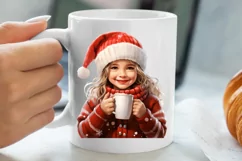 Christmas Little Girl Clipart Sublimation, Christmas PNG Product Image 5