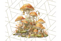 Acorn Village Clipart PNG, Fall Animal Png Product Image 5