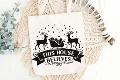 This House Believes Svg, Believe In Santa Svg, Christmas Svg Product Image 5