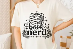 Book Nerd Svg, Book Lover Svg, Book Club Svg, Book Worm Svg. Product Image 6