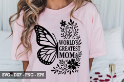 World&#039;s Greatest Mom SVG Design - Mother&#039;s day SVG Design Product Image 5