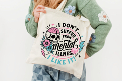Sarcastic Mental Health Skeleton PNG, Funny Anxiety Humor Product Image 5