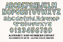 Easter Day Alphabet png clipart, easter day letters doodle Product Image 5