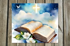 Bible | 4 Christian Faith Skinny tumbler sublimation designs Product Image 5