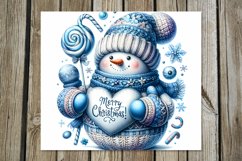 Xmas Snowman | Christmas Skinny tumbler sublimation designs Product Image 5