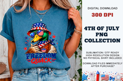 Freedom Quack Duck PNG | Sublimation DTF Product Image 5