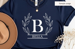 Wreath Split Monogram SVG Bundle Product Image 5