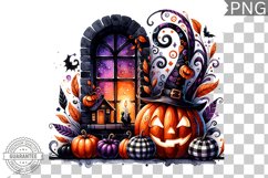 Halloween Window Sublimation - Clipart PNG Bundle Product Image 6