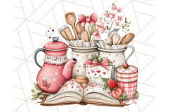 Cottagecore Kitchen Clipart, Vintage Country Floral Kitchen Product Image 5