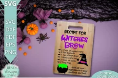 Recipe for Witches Brew SVG I Halloween SVG I Kitchen SVG Product Image 4