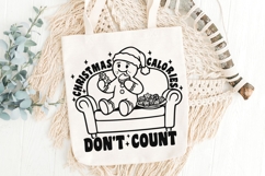 Christmas Calories Don&#039;t Count Svg, Funny Gingerbread Svg. Product Image 6