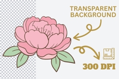 Pink Coquette Clipart Bundle PNG SVG, 37 Floral Bow Heart Product Image 5