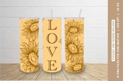 Sunflower Tumbler Wrap, Sunflower Skinny Tumbler Sublimation