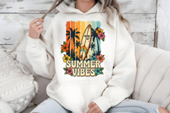 Summer Vibes PNG, Retro Surfboard Sublimation Design Product Image 5