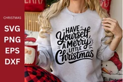 Christmas SVG, Merry Little Christmas, Christmas Design Product Image 1