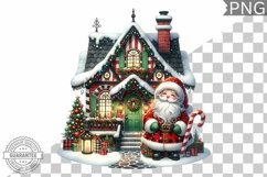 Christmas Santa Sublimation - Clipart PNG Design Product Image 1