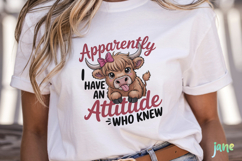 Cute Highland Cow Png Sublimation Product Image 2