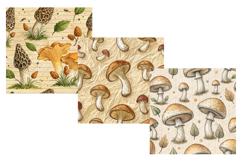 Vintage Mycologist&#039;s Journal Seamless Pattern, Digital Paper Product Image 5