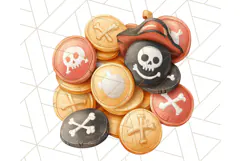 Cartoon Pirate Kids and Animals PNG Clipart for Fun Designs Product Image 5