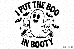 I put the boo in booty Svg | Halloween Svg | Svg Cut Files Product Image 1