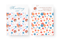 Knitting watercolor set. Crochet. Materials and tools. Product Image 5