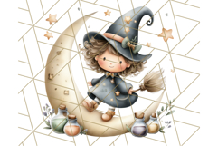 Spooky Little Witches Halloween Clipart PNG Product Image 5