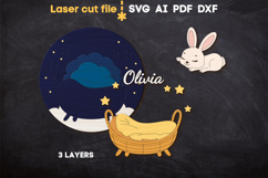 Baby Name Sign Bundle SVG laser cut files for Glowforge Product Image 5
