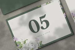 elegant wedding invitation card with roses watercolor Product Image 5