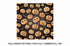 Halloween Pumpkin Pattern Png | Sublimation | Digital Paper Product Image 1