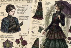 Ephemera Gothic Junk Journal Pages Product Image 5