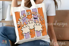Mama Is My Boo PNG, Cute Ghosts Halloween Sublimation Product Image 4