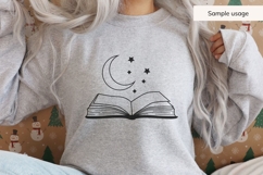 Book With Moon And Stars SVG Product Image 5