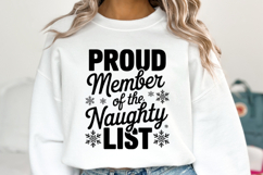 Proud member of the Naughty List Svg | Shirt Svg Product Image 1