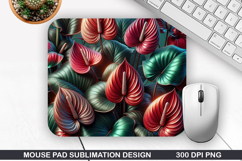 3D Flowers Mouse Pad Sublimation, Flowers Mouse Pad PNG Product Image 1