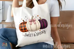 Sweet and Spooky PNG, Cute Pumpkins Sublimation Design Product Image 4