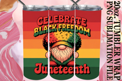 Gentle breezes 20oz tumbler wrap, Juneteenth Product Image 1