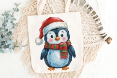 Christmas Penguin Sublimation Png, Cute Penguin Png. Product Image 5