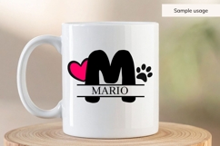 Pet Paws Split Monogram svg Bundle - 26 Letters Product Image 5