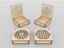 12 Decorative Gift Box Laser Cut Svg, Jewelry &amp; Gift Box Product Image 5